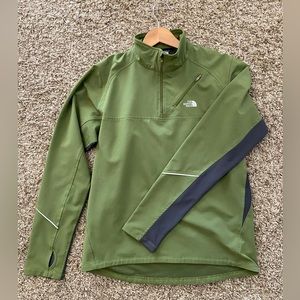 The North Face soft shell quarter zip